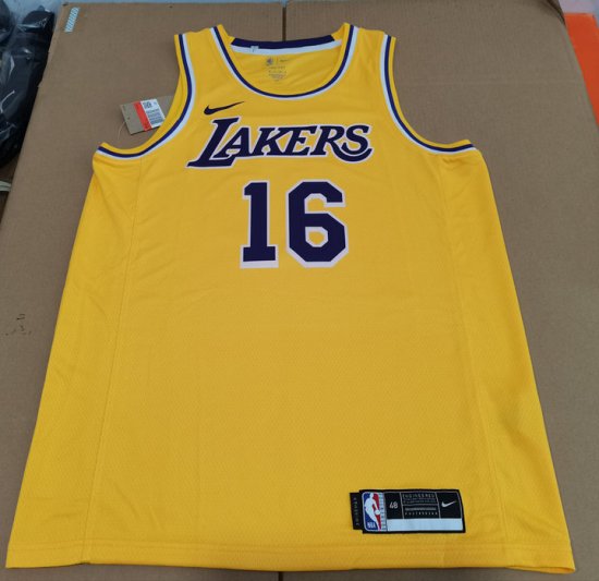 NBA 16 Gasol Lakers Maillot jaune